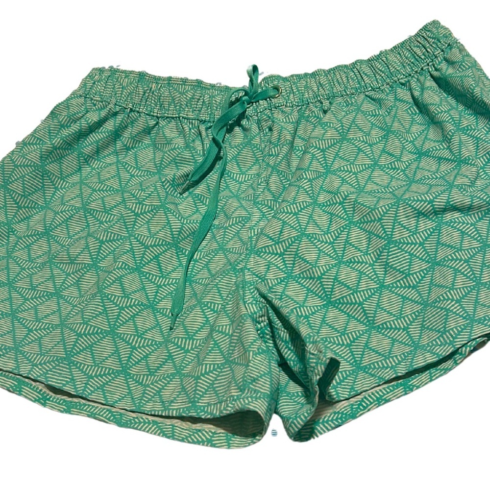 Lauren James‎ Green Patterned Athletic Women's Shorts Size L